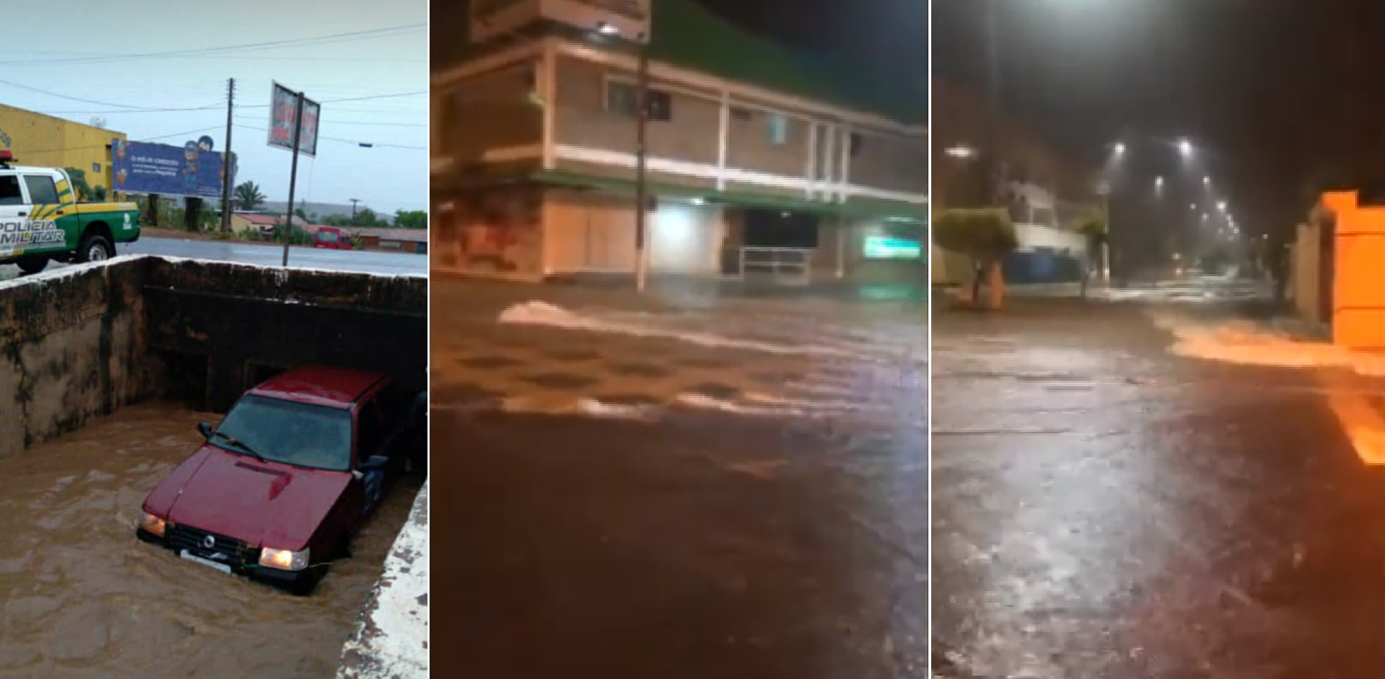 Chuva forte causa estragos em Oeiras